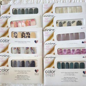 10 sets Color Street Nail Strips